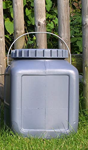 BasicNature Unisex – Erwachsene Weithalstonne-077520 Weithalstonne, Grau, 20 L