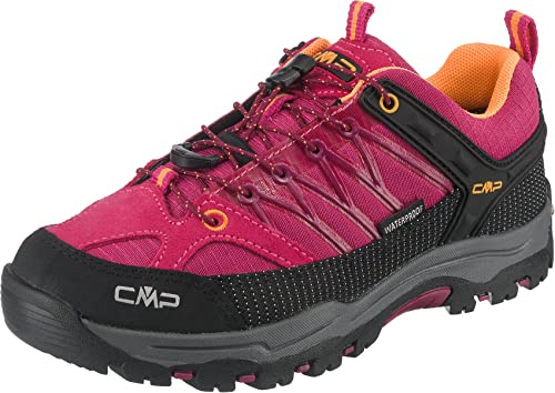 CMP Unisex Kinder Rigel Low Trekking Shoe Wp Walking Schuh, Rot, 32 EU
