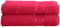 Mixibaby 2er Set Gästetuch Handtuch Duschtuch Badetuch Saunatuch Frottee Baumwolle 500gsm, Größe:Handtuch 50x100cm, Farbe:Weinrot