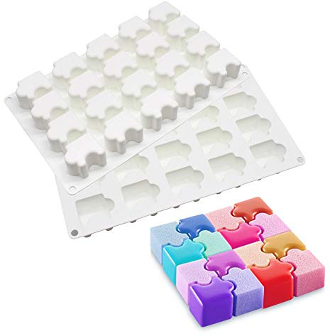 Mousse-Kuchenform backformen für Kuchen - 3D backform DIY Dessert Mould, 20 Löchern Puzzle