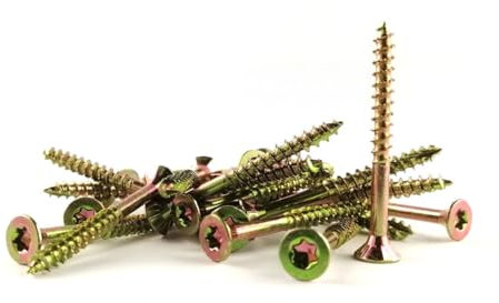 100 x Vite per Legno a Testa Svasata e Impronta Torx 4x55