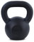 RAMROXX 16 kg Gusseisen Kettlebell Kugelhantel Premium Schwunghantel Schwarz