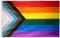 Storm&Lighthouse Progress Pride Flagge Gay LGBTQ+ Flagge Regenbogen mit Chevron 1,5m x 0,9m mit Ösen Pride Zubehör Gay Pride Banner für Partyparades, Karneval, Festival Dekorationen und Feiern