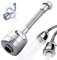 Accessorio per rubinetto, prolunga per rubinetto da cucina, aeratore per rubinetto, prolunga per rubinetto a spruzzo, prolunga per rubinetto girevole a 360°, schiuma e modalità pioggia, 17 cm…