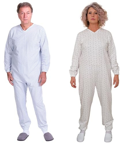 FERRUCCI COMFORT Vintersparkdräkt för män/kvinnor för äldre - med dragkedja på baksidan - 9012 F - lämplig för vintern