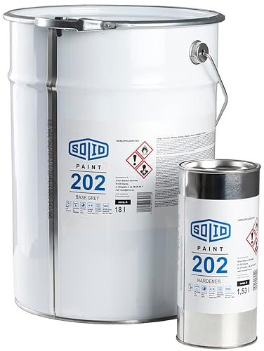 Solid Epoxidharz Betonfarbe Bodenfarbe Garagenfarbe Hallenboden SOLIDPAINT 202 Grau 20 kg