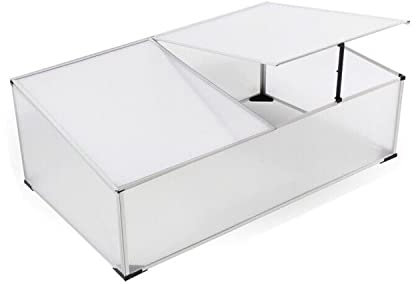 INDA-Exclusiv Nos meilleurs modèles - En aluminium - Avec ou sans double toit - Serre de tomates - Différentes tailles - Parterre prématurée : 120 x 80 x 30/40 cm
