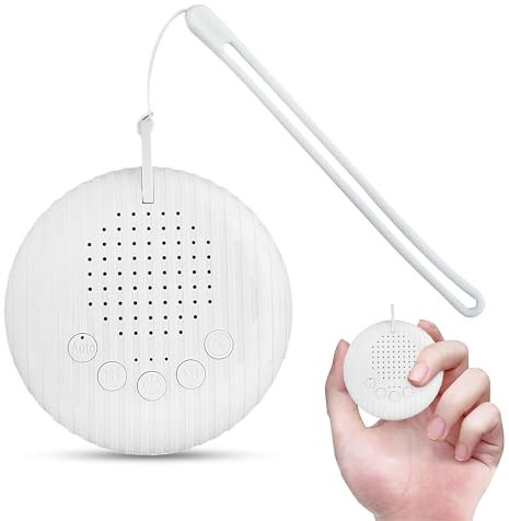 Lyknya Macchina Rumore Bianco, Macchina del Rumore Bianco per Bambini con 10 Suoni Rilassanti, inclusi il Rumore Bianco e Suoni Naturali, Macchina del Rumore Bianco portatile con Batteria Ricaricabile