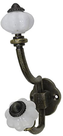 Antiker Kleiderbügel, Zinklegierung, Kleiderhaken, oben und unten, Doppelhaken, robuster Kleiderhalter, Bauernhaus-Dekoration, antike Kleiderhaken für Kleidung, Mäntel, Kleid