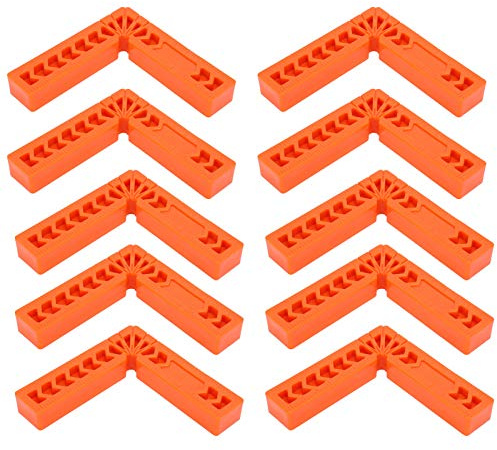 Eckklemmwinkel, 10 Stück, 90 Grad, Rechtwinkliger Hilfspositionierer aus Technischen Kunststoffen, 10,2 Cm, Holzbearbeitungswerkzeug, Quadratischer Winkel-Linealhalter