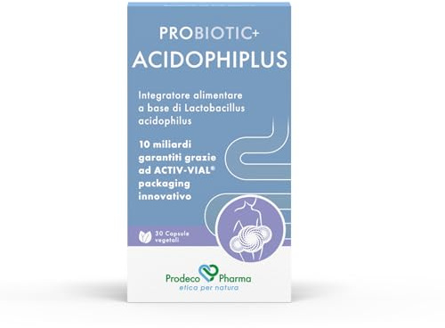 Prodeco Pharma PROBIOTIC+ ACIDOPHIPLUS 30 Kapseln - Nahrungsergänzungsmittel auf Basis von Lactobacillus Acidophilus, geeignet zur Förderung des physiologischen Gleichgewichts der Darmflora