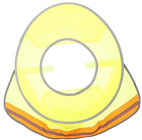 Gadpiparty Schild mit voller Krempe Schutzhelm für den BAU gut sichtbarer Sonnenschutz Klappdeckel Helmzubehör Tuch Netz Sonnenblende Hut mit großer Krempe