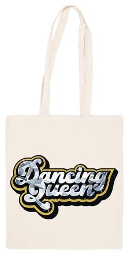 Generisch Dancing Quee Bling Edition Beige Totebag Einkaufstasche Wiederverwendbar