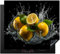 KitchenYeah© Protege Couvre Plaque De Cuisson Deco Cuisine Tapis Protection Protecteur Induction 59x52 cm Citron - Fruit - Jaune - Noir