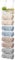 HapiRm Over Door Towel Rail-Towel Storage Rack Wall Mounted with Metal Shelf, 9-Tier Over Door Towel Rack, Towel Holder, White