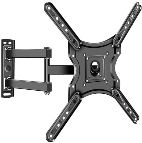 OSAGIE Swivel Wall Mount Full Motion TV Bracket with Articulating Arm for 14-55-inch LED, LCD Flat Curved Smart TVs. Monitor Tilt Extension Rotation Corner TV Mounts Max VESMA (400x400mm) Up to 55 lbs