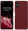 kwmobile Hülle kompatibel mit Sony Xperia 10 VI Hülle - weiches TPU Silikon Case - Cover geeignet für kabelloses Laden - Bordeaux Violett