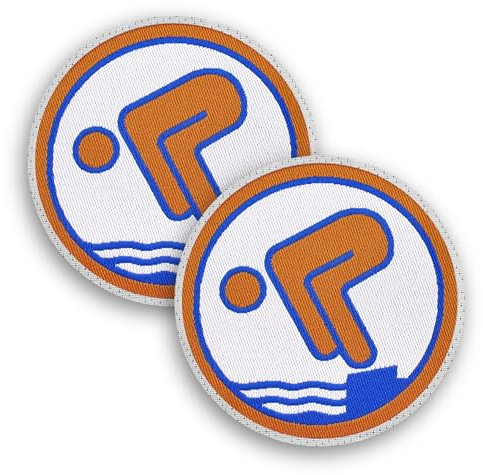 Seepferdchen® 2er Set offizielles Bronze Schwimmabzeichen zum Aufnähen | DSA Bronze Abzeichen | Bronze Abzeichen zum Aufnähen | Freischwimmer | lasergeschnitten