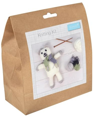 Trimits Bären-Strickset, Teddybär-Spielzeug, 35 x 28 x 7 cm