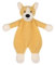 Apricot Lamb Braun Corgi Hund Weiche Sicherheitsdecke Schmusetuch für Babys, Plüsch Schnuffeltuch, Beruhigungstuch für Baby Jungen und Mädchen, 26 cm