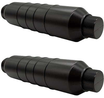 HAF® Pool Winterverschluss Eisdruckpolster für Skimmer | Skimmerstopfen aus langlebigem HDPE mit Außengewinde 1 1/2 und 2 | Zum optimalen Schutz vor Frost im Winter - Menge: 2 Stück