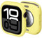 Compatible con Apple Watch Series 10 de 46 mm y 42 mm, a prueba de golpes, de silicona TPU y resistente a los golpes, resistente a los arañazos, para mujeres y hombres (amarillo)