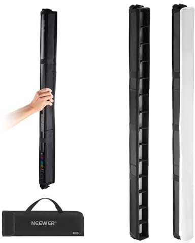 NEEWER Kit Difusor de Luz LED para TL90C Barra Luz LED RGB, Difusor Luz Tira Tubo LED con Honeycomb Grid, Bolsa, Cierres Táctiles para Fotografía Video Live Stream Retratos Tomas de Productos, NS11S