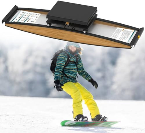 WEIMILOR 3D-Crosstrainer-Ski-Trainingsgerät, Snowboard, Heimski-Maschinen, Indoor-Simulations-Skiruder-Aerobic-Ausrüstung, Geeignet für 3D-Crosstrainer