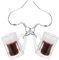 WOFASHPURET S925 Silber Bierbecher Ohrringe Eleganter Ohrschmuck Für Frauen Zarte Bierkrug Ohrringe