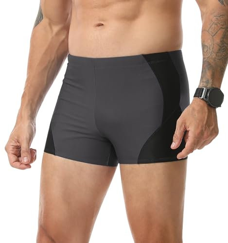 Danfiki Maillot de Bain Homme Boxer Short Slip avec Cordon de Serrage