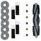 Kit de accesorios esenciales de 17 piezas para Ecovacs para Deebot para T20 y para Omni para aspiradora robot T20e, con cepillo principal, filtros, cepillos laterales y toallitas