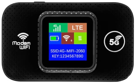 Jooehyer 4G Lte WiFi Router Portable Mobile Hotspot 3000mAh 150Mbps Wireless Router with SIM Card Slot Repeater for Home