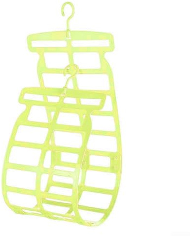 Puppen-Wäscheständer mit Hakenaufhänger, faltbares Kunststoffdesign für Kissen und Plüschtiere, platzsparende Wäschetrocknungslösung (grün)