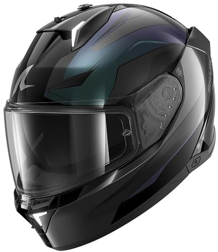 SHARK, Integraler Motorradhelm SKWAL i3 MEKARIUM Black Cameleon Anthracite KXA, S