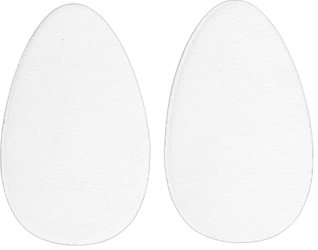 Saluaqui Wiederverwendbare Silikon-Unterwäsche-Concealer-Pads, Bequem, Stark Haftend, für Badebekleidung, Yoga, Workouts, Weiß, Größe S, 2 Stück