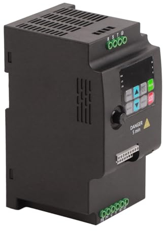 Hyuduo Convertisseur de Fréquence 5,5 KW 380 V, Variateur de Vitesse triphasé avec Contrôle PID pour Service Universel d'éclairage de Moteur