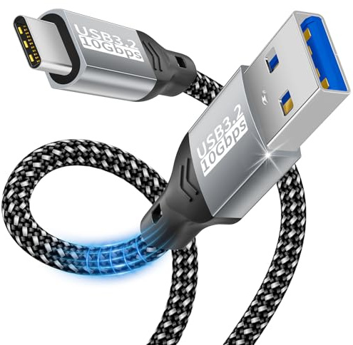 layajia USB C Kabel 1,5m, USB C auf USB 3.2 Gen 2 Kabel 10Gbps Datenübertragung, USB A auf Typ C Schnellladekabel Kompatibel für iPhone 17 16 15 Air Pro Max, PS5, Galaxy S25 S24