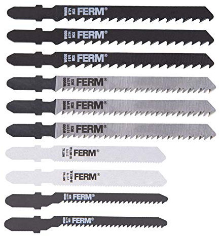 FERM Set di 10 lame per seghetti alternativi