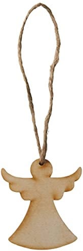 Engel geformt Holz 70mm Geschenketiketten/Preisschilder 10er Packung Formen