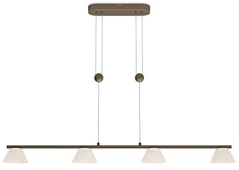 Philips myLiving LED Pendelleuchte Vendee 4-flammig Metall 4.5 W Bronze 360270616