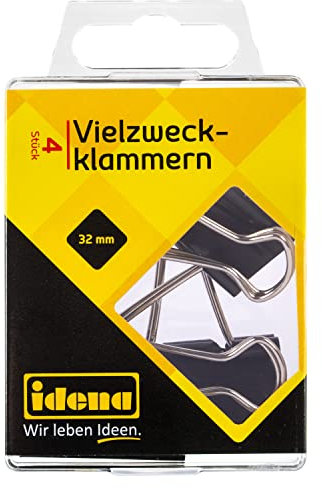 Idena 334035 - Grapas multiuso, 4 piezas, 32 mm