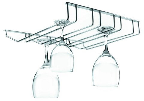 Gläserschiene 34 cm 4er Gläserhalter Glashalter Sektglashalter Weinglashalter