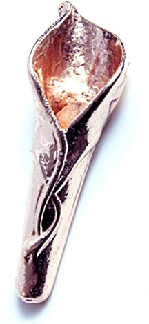 Corsage Creations – Calla Lily Knopfloch – Rose Gold – Gold