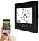 Qiumi Smart WiFi Thermostat, Temperaturregler Intelligente Klimaanlage, programmierbarer Temperaturregler, mit 2-Röhren-LCD-Bildschirm, Funktioniert mit Alexa Googlehome