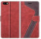 MOBESV Phone Cover For iPhone 5S, Flip Wallet Case for iPhone SE/5S/5 Phone Case, Red/Dark Purple(Not Fit New iPhone SE 2020)
