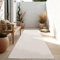 Paco Home Outdoor Teppich Flachgewebe Sisaloptik Modern Einfarbig meliert wetterfest & pflegeleicht Küchenteppich Ideal für Terrasse Balkon Garten, Grösse:80x250 cm, Farbe:Elfenbein