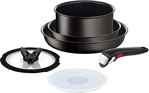 Tefal Ingenio IH Hard Titanium Unlimited - Batería de cocina (6 piezas, incluye inducción)