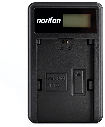 LP-E6 LCD USB Chargeur pour Canon EOS 5D Mark II, EOS 5D Mark III, EOS 5D Mark2, EOS 5DS, 5DS R, EOS 60D, 60Da, EOS 6D, EOS 70D, 7D, 7D Mark II Caméra et Plus