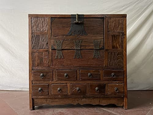 Kunibert Antike Mittelalterliche Kommode Sideboard Schrank Anrichte Apothekerschrank Breite 92xHöhe88cm