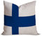 Dekorativer Kissenbezug mit Finnland-Flagge, 50,8 x 50,8 cm, Vintage-Retro-Flagge, rustikale Flagge, patriotischer quadratischer Kissenbezug, Baumwoll-Leinen-Kissenbezug für Mutter, Vater, Freunde,